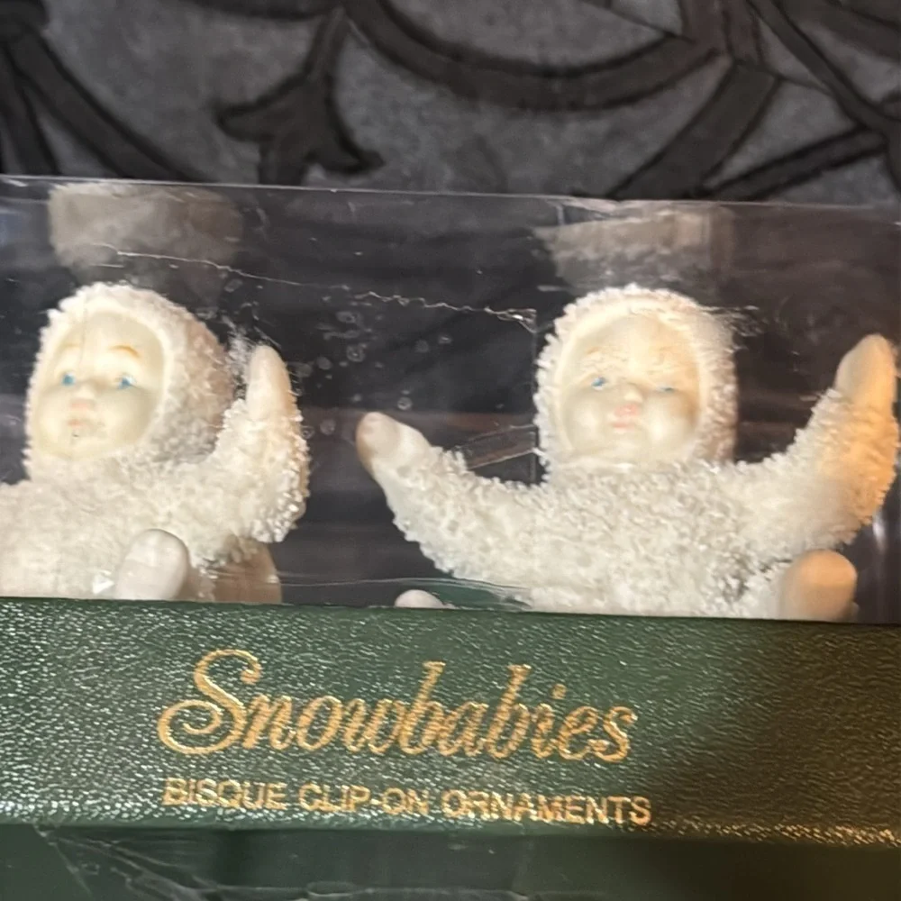 Dept 56 snow babies clip on ornaments
